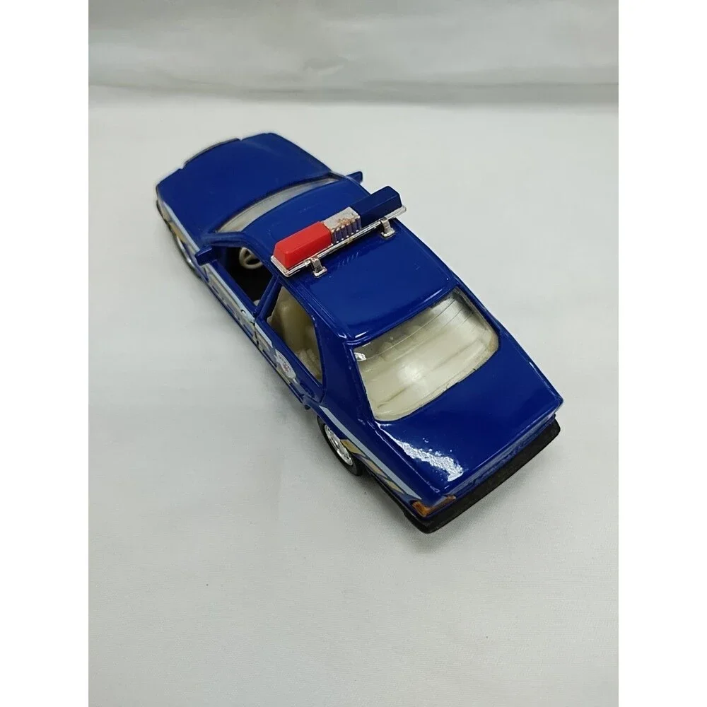 Vintage Blue State Police Official PD Diecast Car 4.5